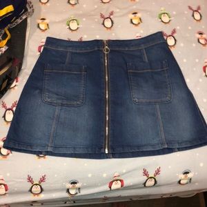 Hollister A-Line Denim Skirt